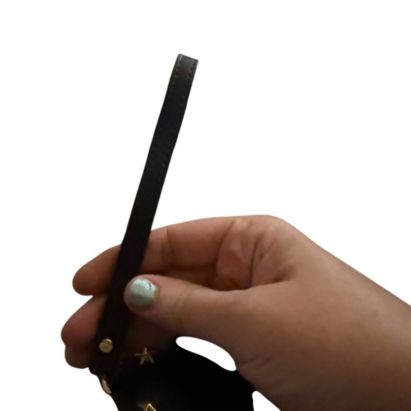 Michael Kors Leather Studded Medium Wristlet Wallet Dark Blue with Stars. - Picture 11 of 14